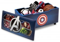 Delta Children Avengers Upholstered Storage Bench For Kids Gifts
