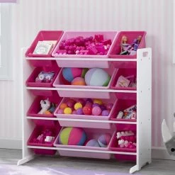 Delta Children Kids Toy Storage Organizer With 12 Plastic Bins