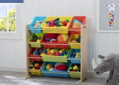 Delta Children Kids Toy Storage Organizer With 12 Plastic Bins