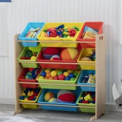 Delta Children Kids Toy Storage Organizer With 12 Plastic Bins