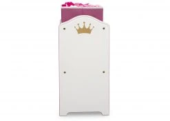 Delta Children Storage Princess Crown Multi-Bin Toy Organizer, White/Pink