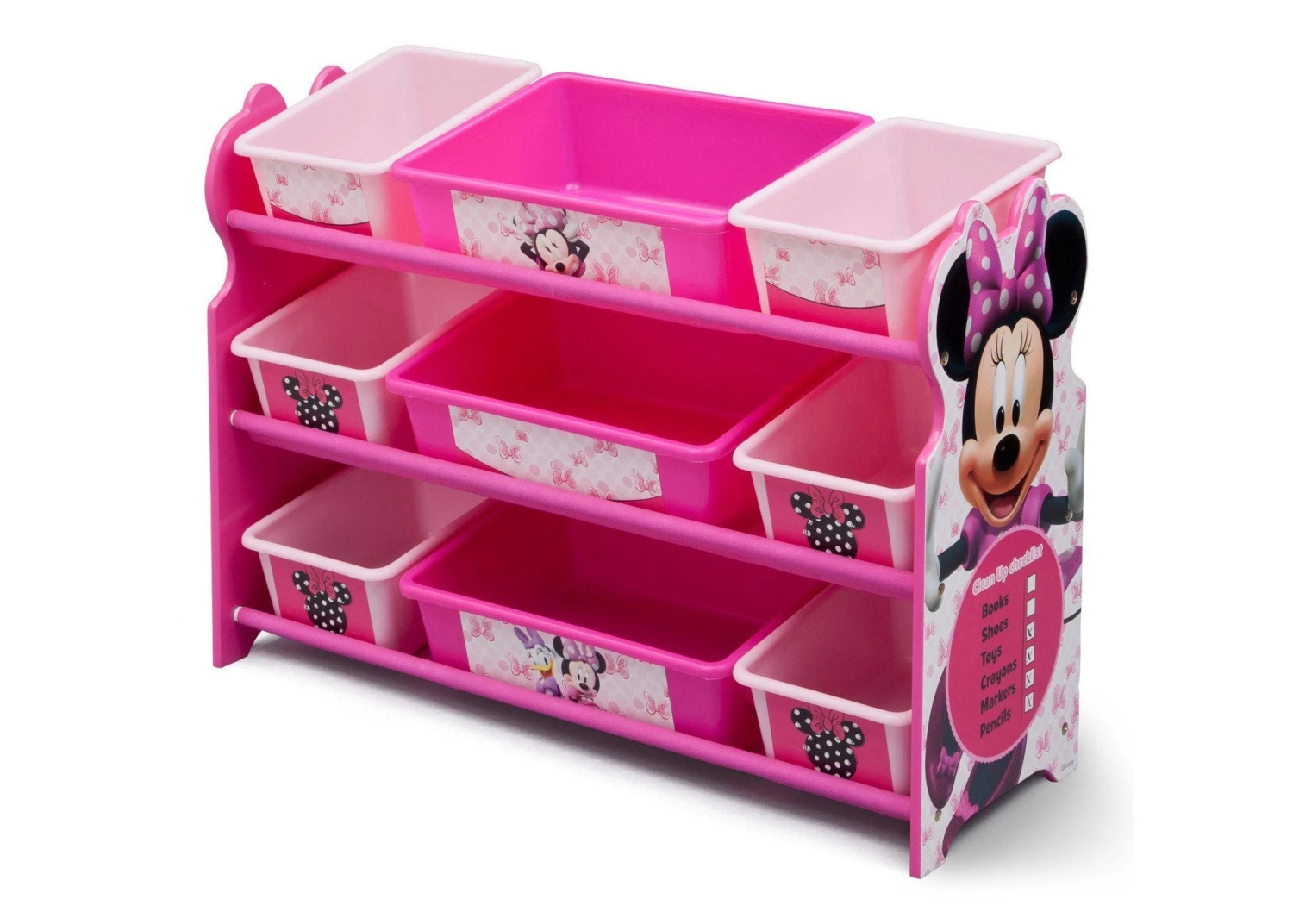 Delta Children Minnie Mouse Plastic 9 Bin Organizer 6 Delta Children Minnie Mouse Plastic 9 Bin Organizer