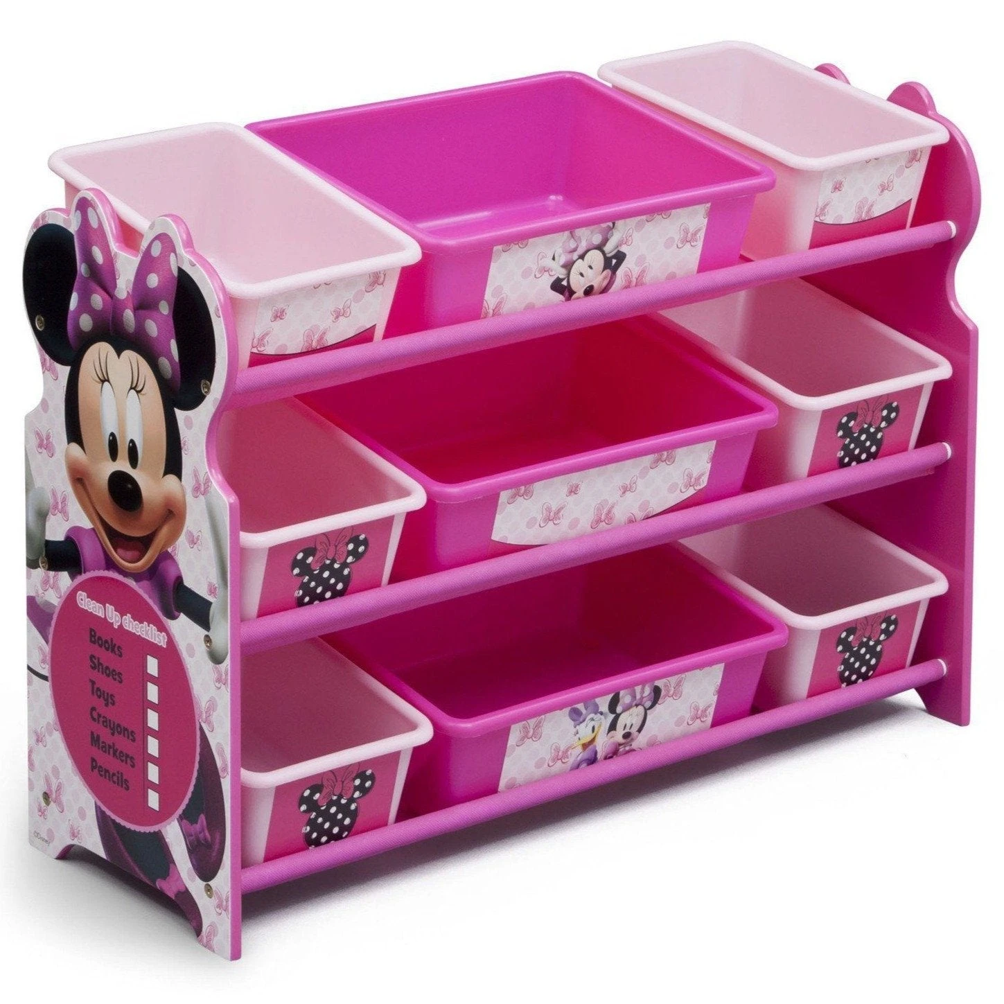 Delta Children Minnie Mouse Plastic 9 Bin Organizer 8 Delta Children Minnie Mouse Plastic 9 Bin Organizer