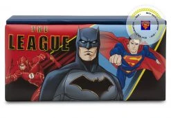 Delta Children Justice League Upholstered Storage Bench For Kids