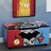 Delta Children Justice League Upholstered Storage Bench For Kids