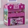 Delta Children Minnie Mouse Design And Store 6 Bin Toy Organizer Storage