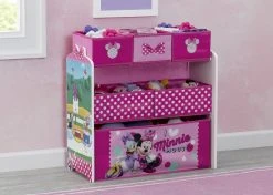 Delta Children Minnie Mouse Design And Store 6 Bin Toy Organizer Storage