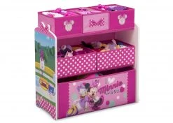 Delta Children Minnie Mouse Design And Store 6 Bin Toy Organizer Storage