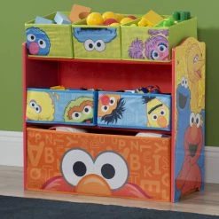Delta Children Sesame Street Multi-Bin Toy Organizer Storage