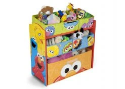 Delta Children Sesame Street Multi-Bin Toy Organizer Storage