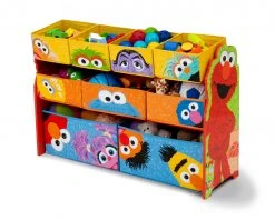 Delta Children Sesame Street Deluxe 9 Bin Design And Store Toy Organizer Storage