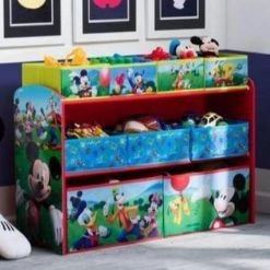 Delta Children Mickey Mouse Deluxe Multi-Bin Toy Organizer