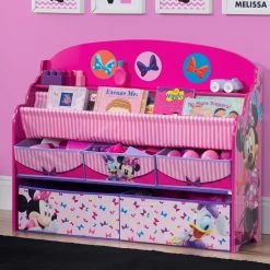 Delta Children Minnie Mouse Deluxe Book & Toy Organizer