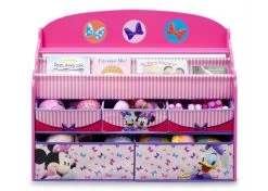 Delta Children Minnie Mouse Deluxe Book & Toy Organizer