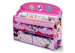 Delta Children Minnie Mouse Deluxe Book & Toy Organizer