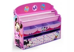 Delta Children Minnie Mouse Deluxe Book & Toy Organizer