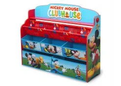 Delta Children Mickey Mouse Deluxe Book & Toy Organizer Storage