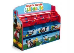 Delta Children Mickey Mouse Deluxe Book & Toy Organizer Storage