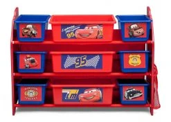 Delta Children Cars Plastic 9 Bin Organizer
