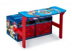 Delta Children PAW Patrol Activity Bench Book & Toy Storage