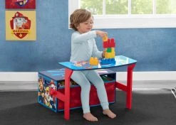 Delta Children PAW Patrol Activity Bench Book & Toy Storage