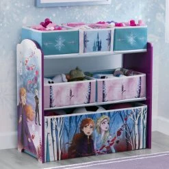 Delta Children Storage Frozen II Design And Store 6 Bin Toy Organizer