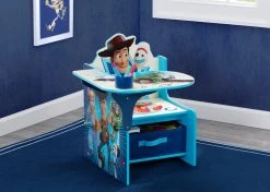 Disney/Pixar Toy Story 4 Chair Desk With Storage Bin By Delta Children Activity Desks