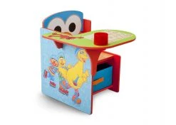 Delta Children Sesame Street Chair Desk With Storage Bin