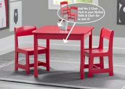 Delta Children MySize Wood Kids Chairs For Playroom (Pack Of 2) Table & Chair Sets