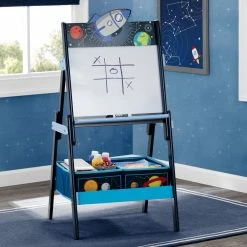 Delta Children Space Adventures Wooden Activity Easel With Storage