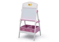 Delta Children Princess Crown Wooden Activity Easel With Storage