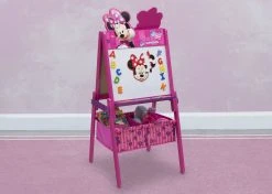 Delta Children Easels Minnie Mouse Wooden Double Sided Activity Easel
