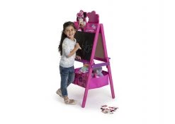 Delta Children Easels Minnie Mouse Wooden Double Sided Activity Easel