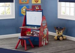 Delta Children PAW Patrol Deluxe Kids Art Table - Easel, Desk, Stool, Toy Organizer Gifts