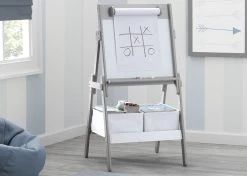 Delta Children Classic Kids Whiteboard/Dry Erase Easel With Paper Roll And Storage