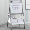 Delta Children Classic Kids Whiteboard/Dry Erase Easel With Paper Roll And Storage