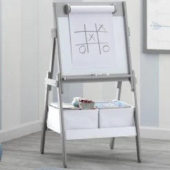 Delta Children Classic Kids Whiteboard/Dry Erase Easel With Paper Roll And Storage