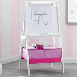Delta Children Classic Kids Whiteboard/Dry Erase Easel With Paper Roll And Storage