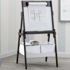 Delta Children Classic Kids Whiteboard/Dry Erase Easel With Paper Roll And Storage