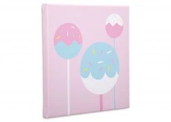 Delta Children Cake Pops 3-Piece Canvas Wall Art Set For Girls Décor & Accessories