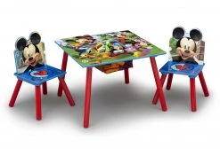 Delta Children Mickey Mouse Kids Table And Chair Set With Storage Table & Chair Sets