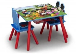Delta Children Mickey Mouse Kids Table And Chair Set With Storage Table & Chair Sets