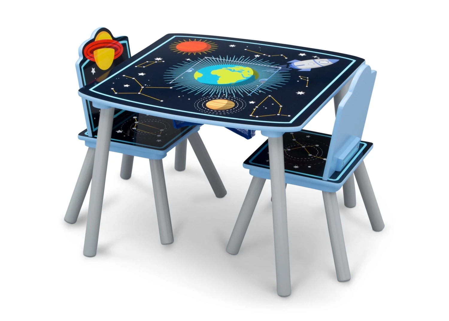 Delta Children Space Adventures Kids Wood Table And Chair Set With Storage 5 Delta Children Space Adventures Kids Wood Table And Chair Set With Storage