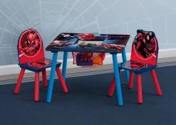 Delta Children Spider-Man Table And Chair Set With Storage Table & Chair Sets