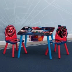 Delta Children Spider-Man Table And Chair Set With Storage Table & Chair Sets
