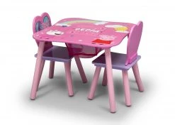 Delta Children Peppa Pig Table And Chair Set With Storage Table & Chair Sets
