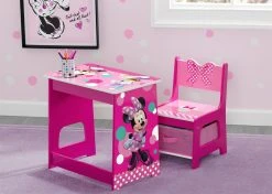 Delta Children Gifts Minnie Mouse Kids Wood Desk And Chair Set