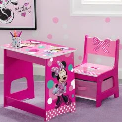 Delta Children Gifts Minnie Mouse Kids Wood Desk And Chair Set