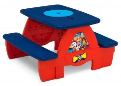 Delta Children PAW Patrol 4 Seat Activity Picnic Table With LEGO Compatible Tabletop