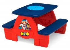 Delta Children PAW Patrol 4 Seat Activity Picnic Table With LEGO Compatible Tabletop